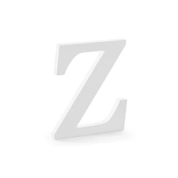 Fa betű z fehér 17x20 cm
