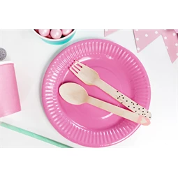 Fa evőeszköz fekete 16 cm S/18