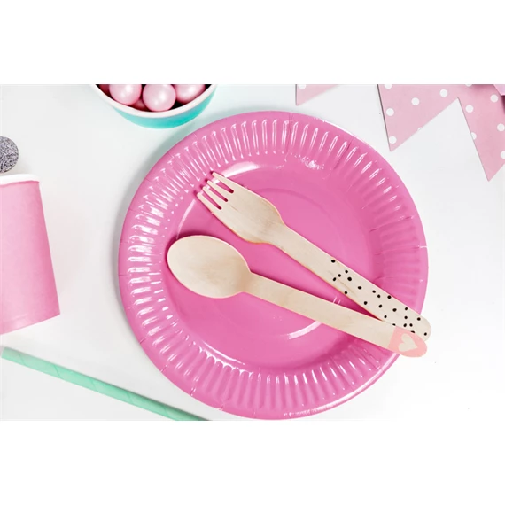 Fa evőeszköz fekete 16 cm S/18