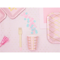 Fa evőeszköz világos rózsaszín 16 cm S/18