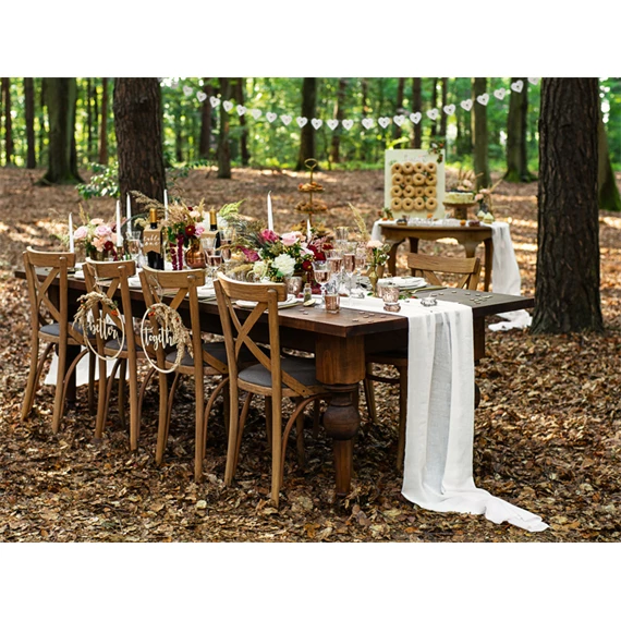 Fa felirat sweet bar fehér 37x10 cm