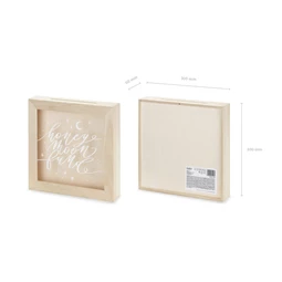 Fa persely nászút alap mix 6x30x30 cm