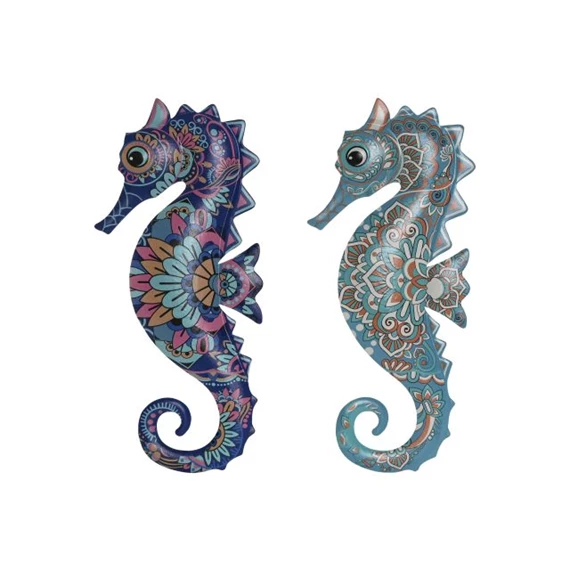 Fali dekoráció csikóhal 14x1x30 cm 2 féle