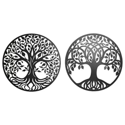 Fali dekoráció életfa 60x1x60 cm 2 féle