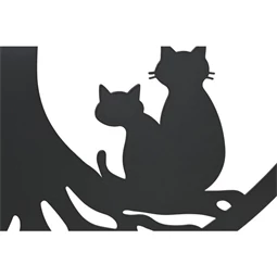 Fali dekoráció, életfa macskákkal 60x1x60 cm 2 féle