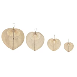 Fali dekoráció szett, legyező 65x71x0 cm S/4