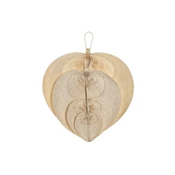 Fali dekoráció szett, legyező 65x71x0 cm S/4