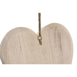 Fali dekoráció szív 30x5x30 cm S/3