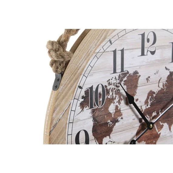Falióra kötéllel, világtérképpel 50x4x50 cm 2 féle
