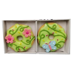 Fánk pillangóval 5,8x1,5x5,8 cm S/2