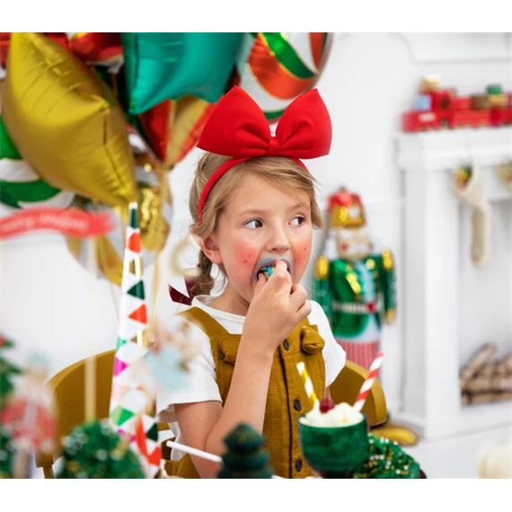 Fejpánt masni piros 18x21 cm