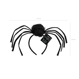 Fejpánt pók 19x32 cm fekete