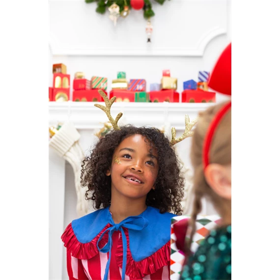 Fejpánt rénszarvas arany 34,5x22 cm