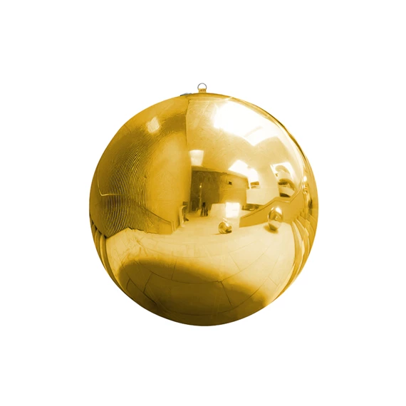 Felfújható tükörgömb, arany, kb. 120 cm
