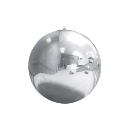 Felfújható tükörgömb, ezüst, kb. 120 cm