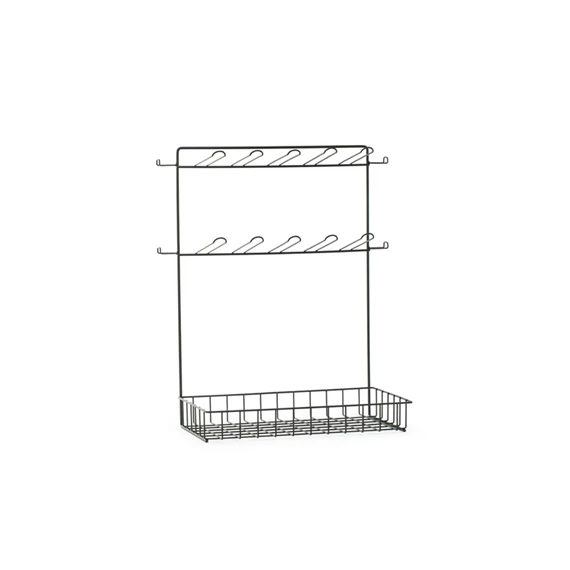 Fém állvány kosárral, töltelék nélkül