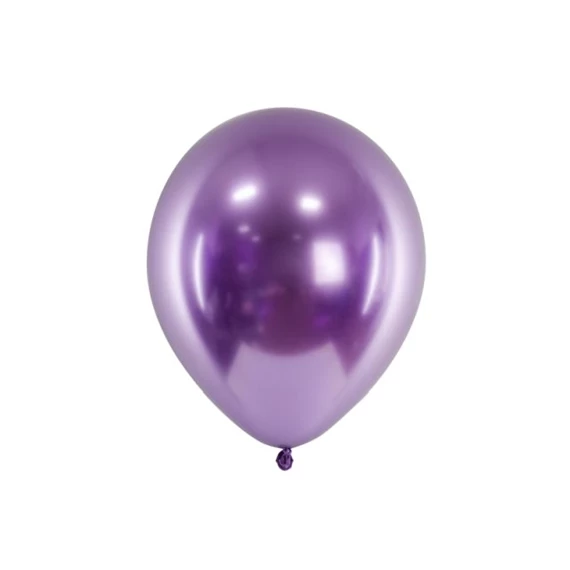 Fényes lufi 30 cm lila S/10