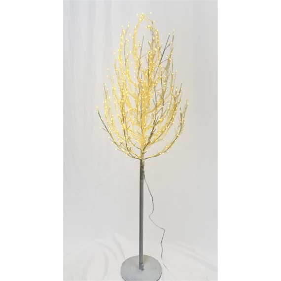 Fényfa gömb sziporkázó, 900 LED-es, IP44, melegfehér 180 cm