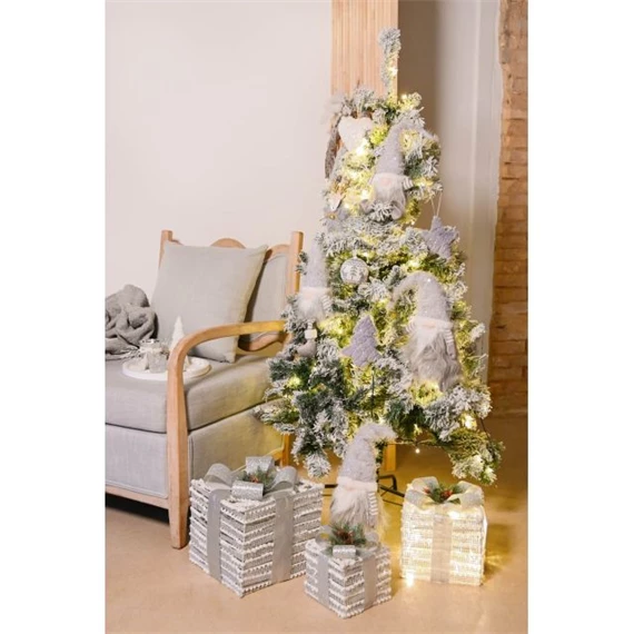 Fenyő havas LED-es 1x1x150 cm