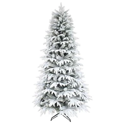 Fenyőfa talppal, havas, 1133 ággal 240 cm