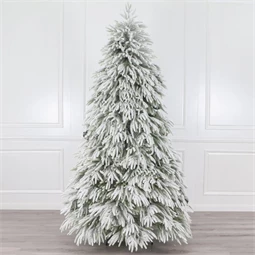 Fenyőfa talppal, havas, 295 ággal 150 cm