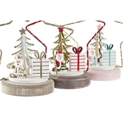 Figura LED-es csillag 13x7x14 cm 3 féle