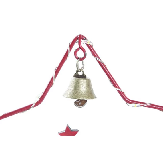 Figura LED-es csillag 13x7x14 cm 3 féle