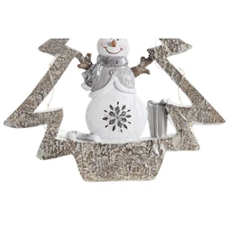 Figura LED-es fenyőfa 21,5x5x23,5 cm