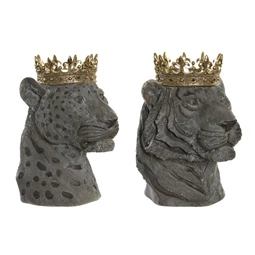 Figura állat korona 27,5x23,5x33 cm 2 féle