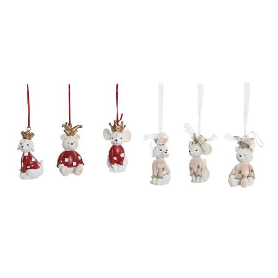 Figura kutya, maci, egér 4,5x4x7 cm 6 féle