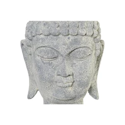 Figura Buddha fej, világos 22x20x35 cm