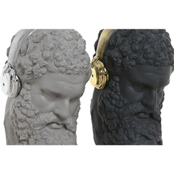 Figura férfi fülhallgatóval 14x10x17 cm 2 féle