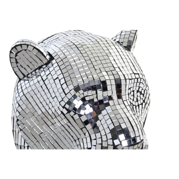 Figura leopárd fényes 31x31x32 cm