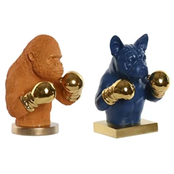 Figura majom, bulldog 28x26x35,5 cm 2 féle