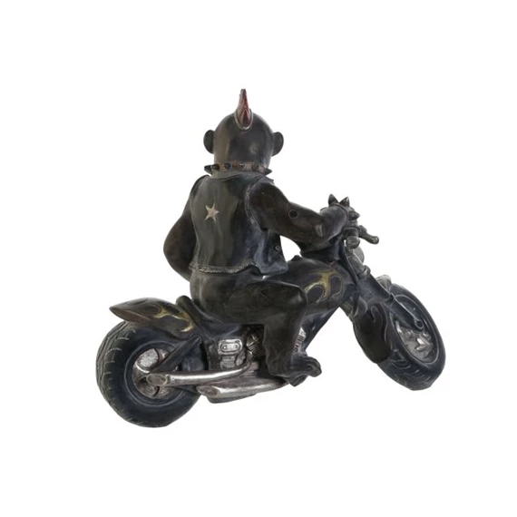 Figura motoros majom, kutya 24x15x29 cm 2 féle