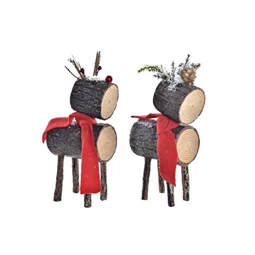 Figura rénszarvas 10x9x23 cm 2 féle