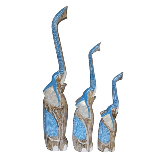 Figura szett elefánt 18x8x100 cm S/3