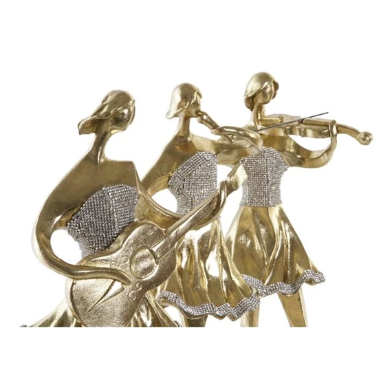 Figura táncos zenész 20x12x41,5 cm 3 féle