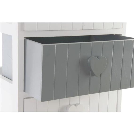 Fiókos szekrény szív alakú fogantyúval 40x29x73 cm