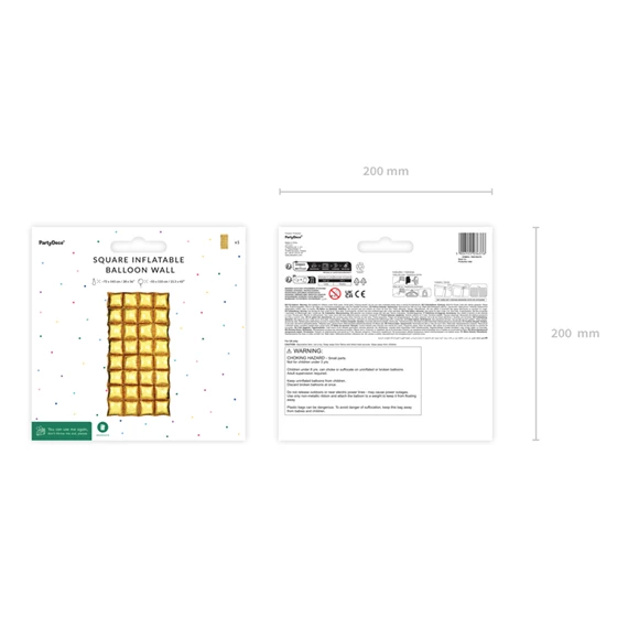 Fólia lufi függöny arany 72x143 cm
