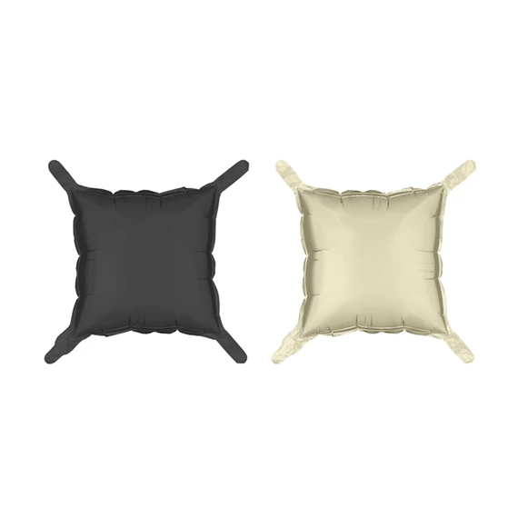 Fólia lufi függöny kétoldalas négyzet, fekete-bézs, 35x35 cm S/4