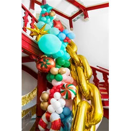 Fólia lufi girland lánc arany 6,7 m S/14