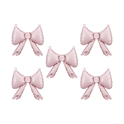 Fólia lufi girlandhoz masni 25,5x25 cm púder rózsaszín S/5