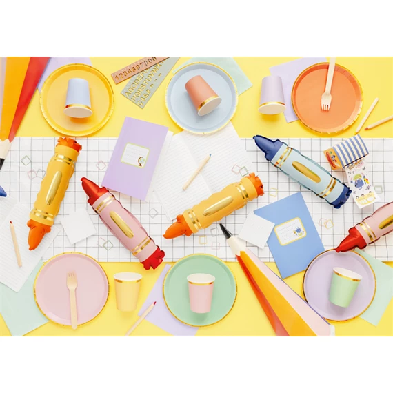 Fólia lufi girlandhoz zsírkréta, szett, 7x30 cm