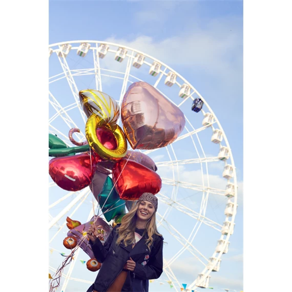 Fólia lufi gyűrű 60x95 cm mix