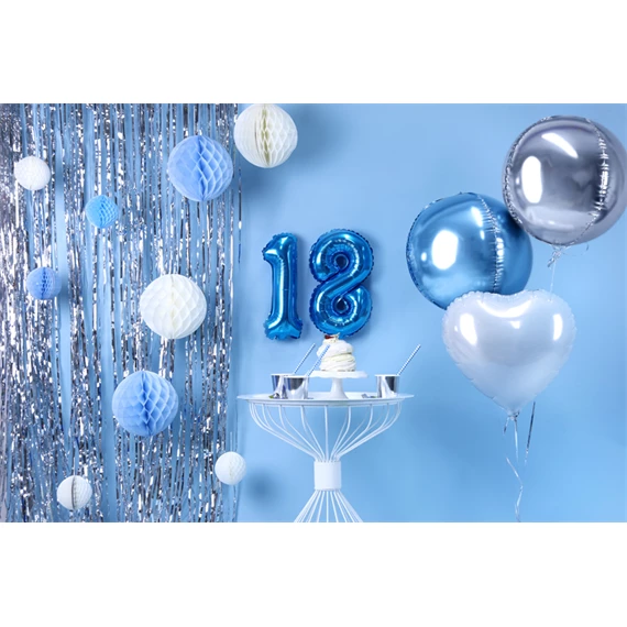 Függöny party ezüst 90 x 250 cm