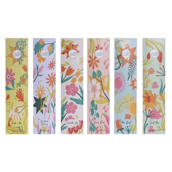 Füstölő pálca szett virágillatú 6x4x25 cm S/120