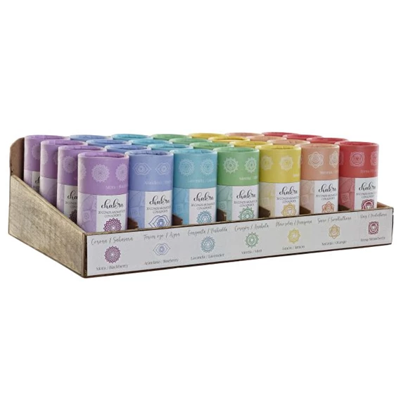 Füstölő szett csakrás 45,5x26x13 cm 7 féle S/30