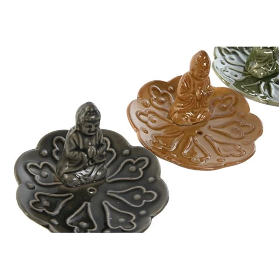 Füstölő tartó Buddha 10,5x10,5x7 cm 3 féle