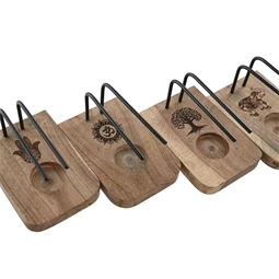 Füstölő tartó szett életfa mintás 13x9x7 cm 4 féle